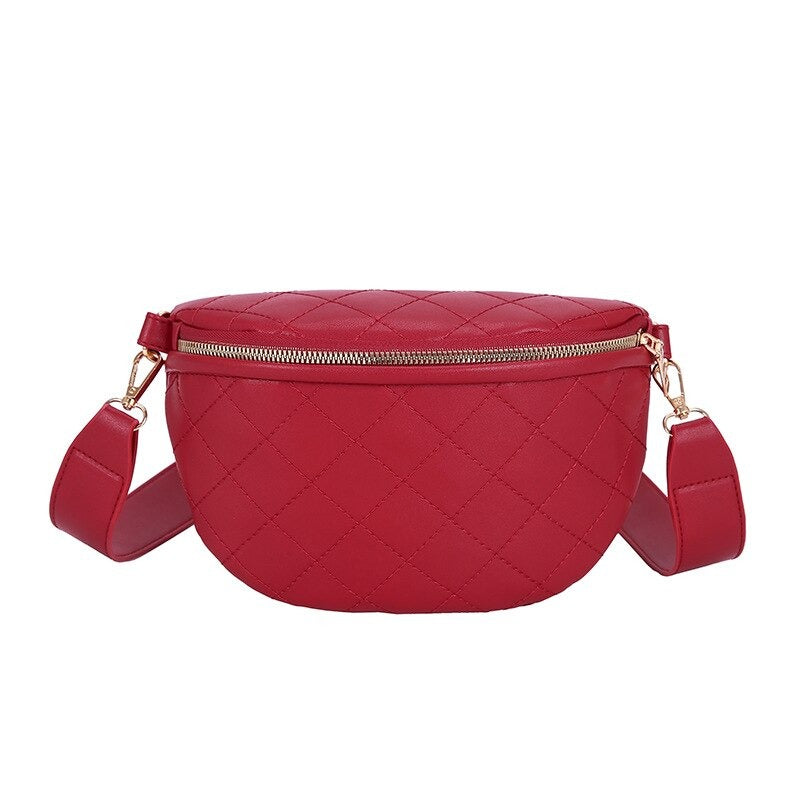 Sac Banane Élégant Rose Matelassé Chic