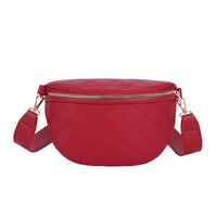 Sac Banane Élégant Rose Matelassé Chic - modèle Rouge - Banane Avenue ™