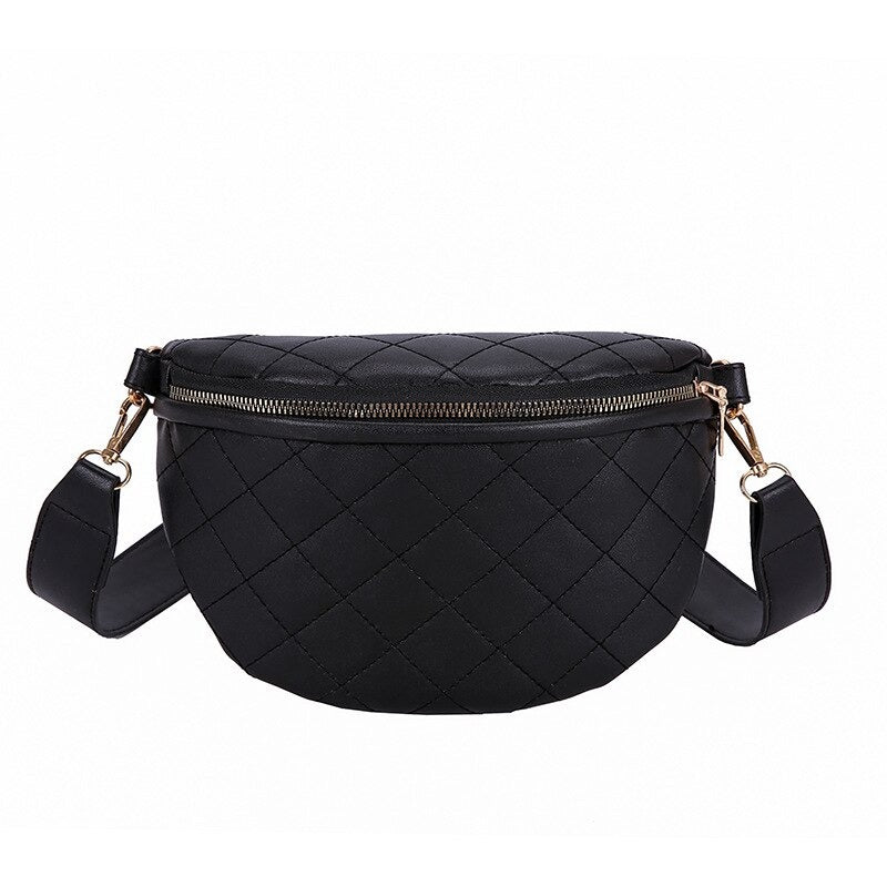 Sac Banane Élégant Rose Matelassé Chic