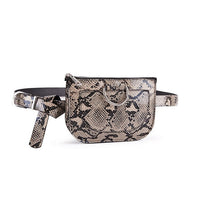 Sac Banane Tendance Imprimé Serpent Chic - modèle kaki - Banane Avenue ™