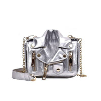 Sacoche Banane Vernie Noire Tendance - modèle Argent - Banane Avenue ™