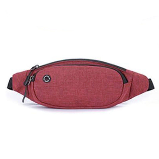 Sac Banane Urbain Rouge Élégant Multipoche