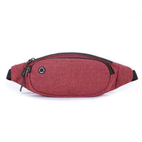 Sac Banane Urbain Rouge Élégant Multipoche