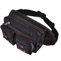 Sac Banane Urbain Multipoche Vert Militaire - modèle Noir - Banane Avenue ™