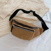 Sac Banane Urbain Kaki Multi-Poches Pratique - modèle Brown - Banane Avenue ™