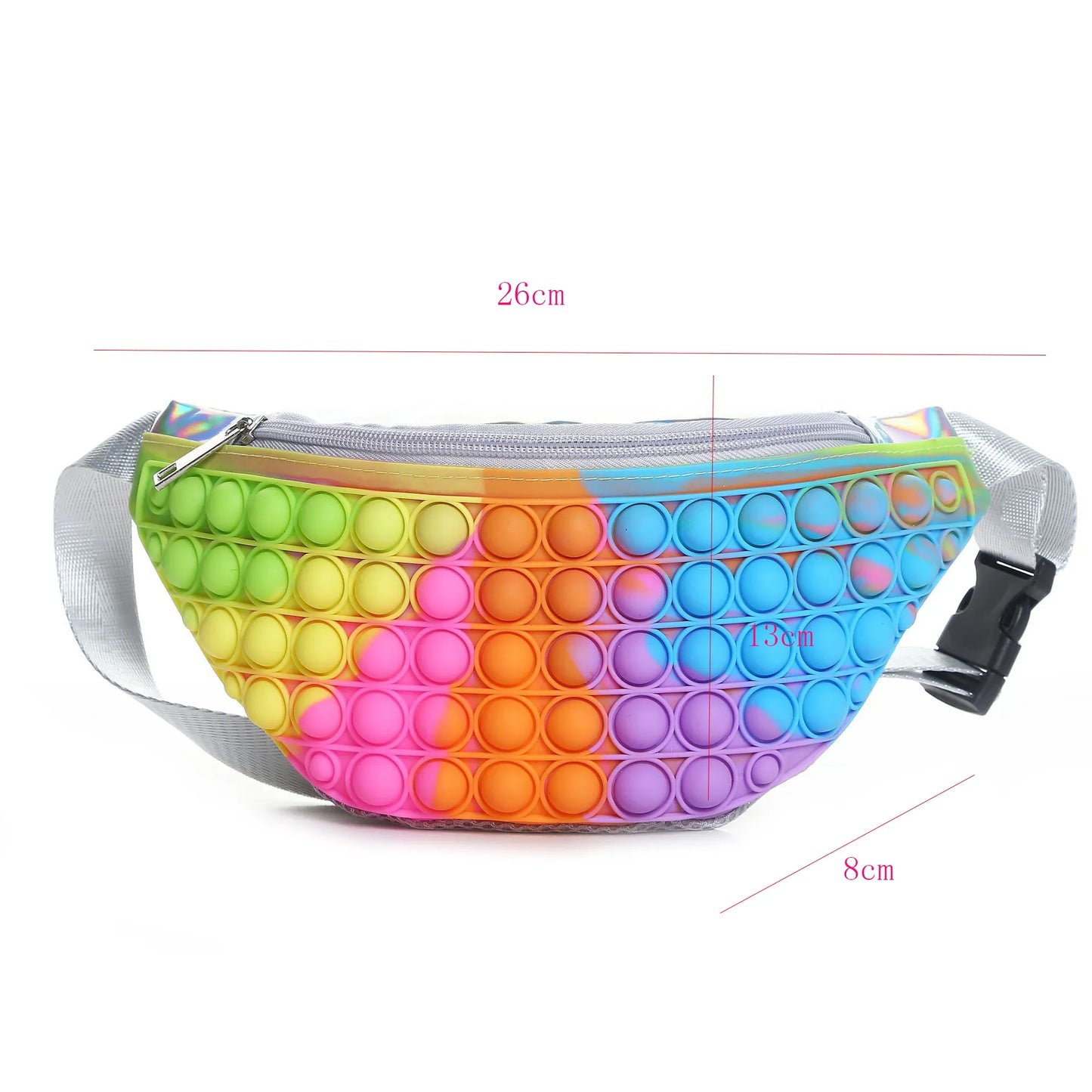 Sac Banane Pop Multicolore Tendance Unisexe