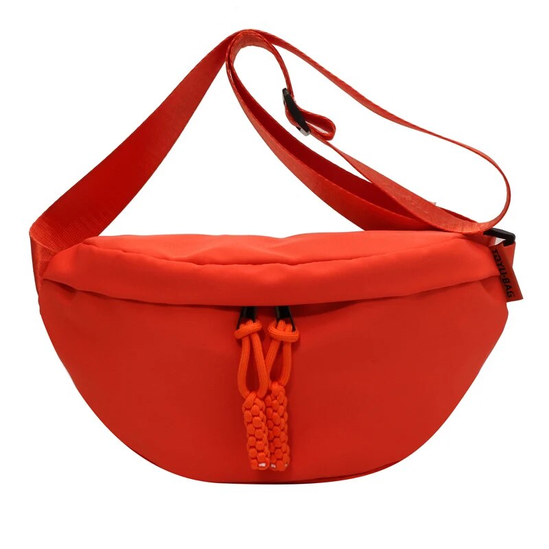 Sac Banane Rouge Tendance Unisexe Léger