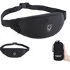 Sacoche Banane Sportive Unisexe Noire Tendance
