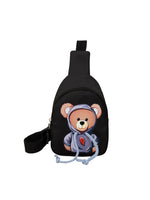 Sac Banane Enfant Motif Ours Sportif - modèle Noir - Banane Avenue ™