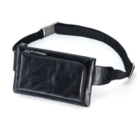 Sacoche Banane Cuir Noir Urbaine - Banane Avenue ™