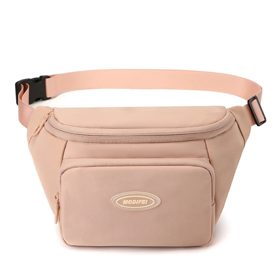 Sacoche Banane Urbaine Rose Poudré Tendance