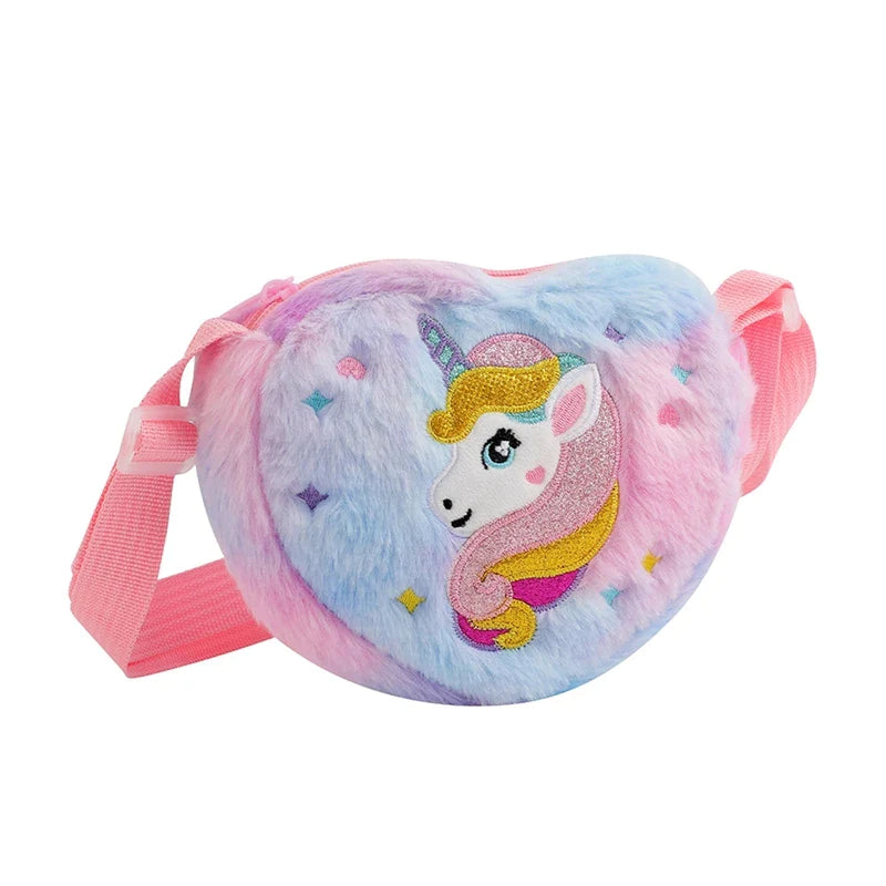 Sac Banane Enfant Licorne Peluche Rose