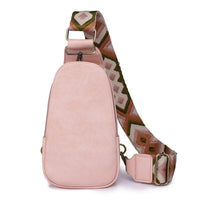 Sac Banane Urbain Noir Motifs Ethniques - modèle Rose - Banane Avenue ™