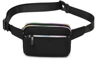 Sac Banane Rose Tendance Multi-poches Ajustable - modèle Noir - Banane Avenue ™