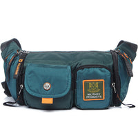 Sacoche Banane Tactique Multipoche Noire - modèle Bleu - Banane Avenue ™