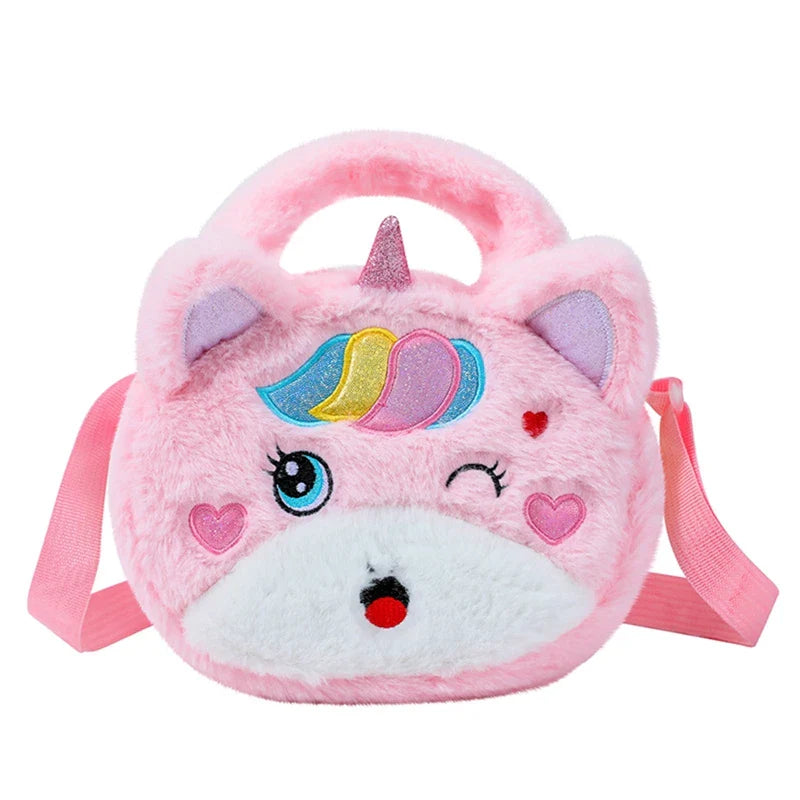 Sac Banane Enfant Licorne Peluche Multicolore