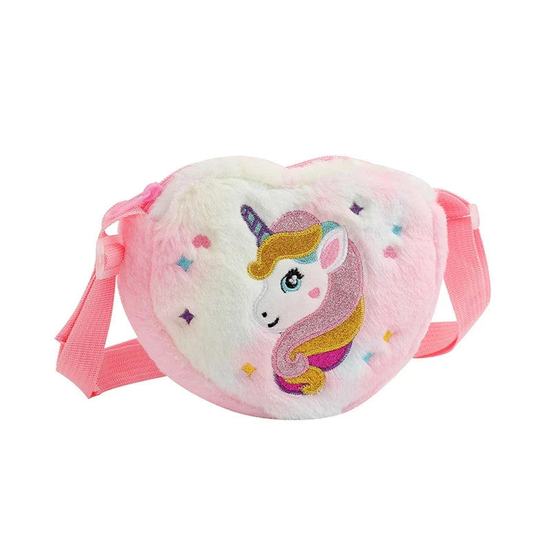 Sac Banane Enfant Licorne Peluche Rose