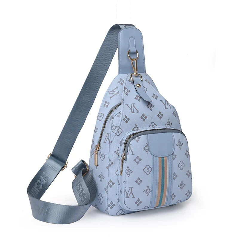 Sac banane tendance bleu ciel élégant