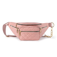 Sac Banane Rose Élégance Urbaine Matelassé - Banane Avenue ™
