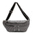 Sac Banane Matelassé Élégant Gris Urbain - modèle Argent - Banane Avenue ™