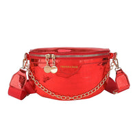Sac Banane Tendance Verni Bleu Chic - modèle Rouge - Banane Avenue ™