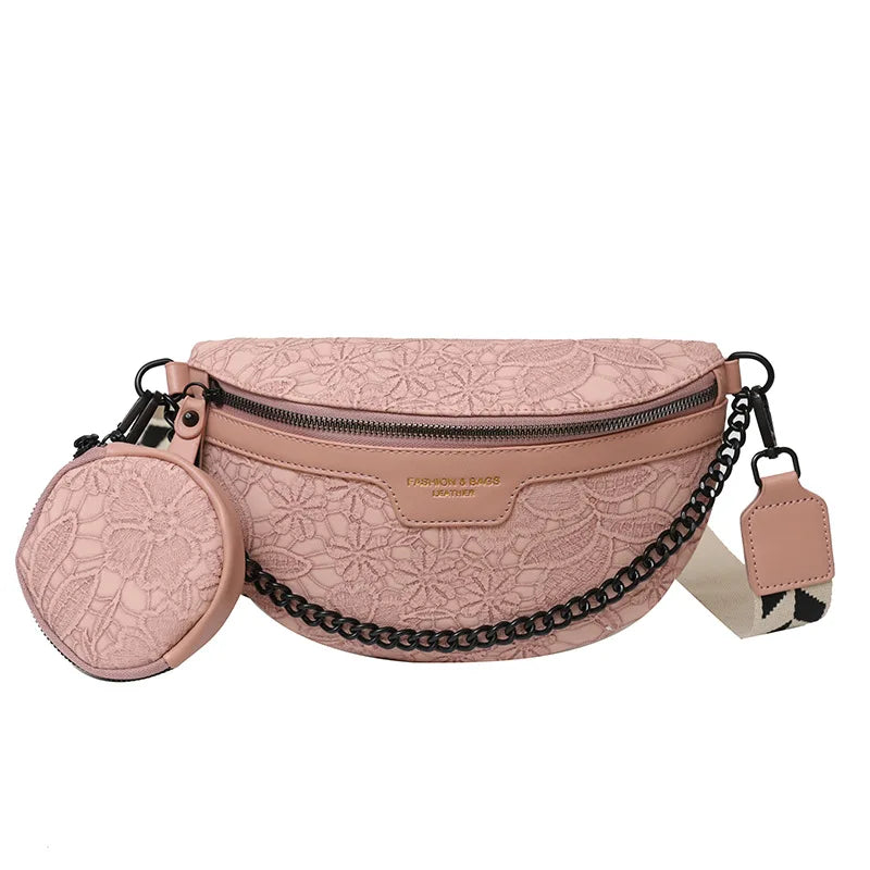 Sac Banane Cuir Noir Tendance Unisexe