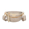 Sac Banane Chic Tressé Doré Tendance Urbaine