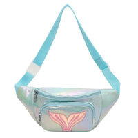 Sac Banane Tendance Irisé Design Floral - modèle Bleu - Banane Avenue ™