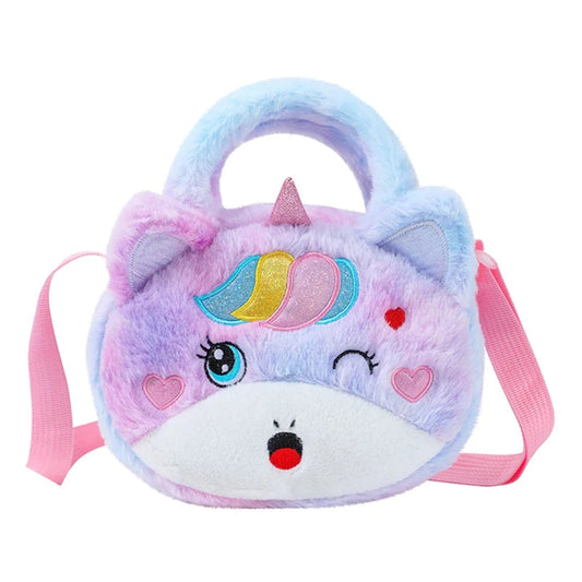 Sac Banane Enfant Licorne Peluche Multicolore