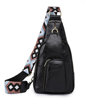 Sac Banane Élégant Cuir Gris Unisexe - modèle Noir - Banane Avenue ™