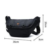 Sac Banane Urbain Bicolore Ajustable Unisexe - modèle Noir 1 - Banane Avenue ™