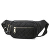 Sac Banane Bleu Élégant Matelassé Unisexe
