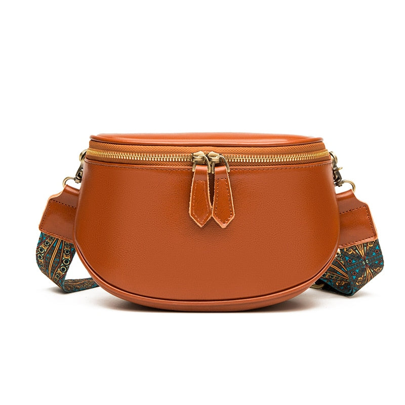 Sac Banane Tendance Orange Détails Ethniques