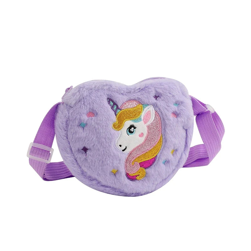 Sac Banane Enfant Licorne Peluche Rose