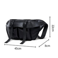 Sac Banane Urbain Bicolore Ajustable Unisexe - modèle Noir - Banane Avenue ™