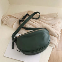 Sac Banane Urbain Chic Noir Unisexe - modèle A green Waist pack - Banane Avenue ™
