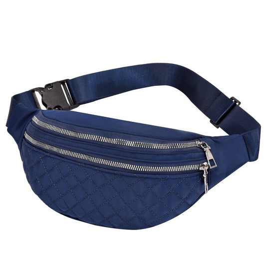Sacoche Banane Matelassée Bleu Chic
