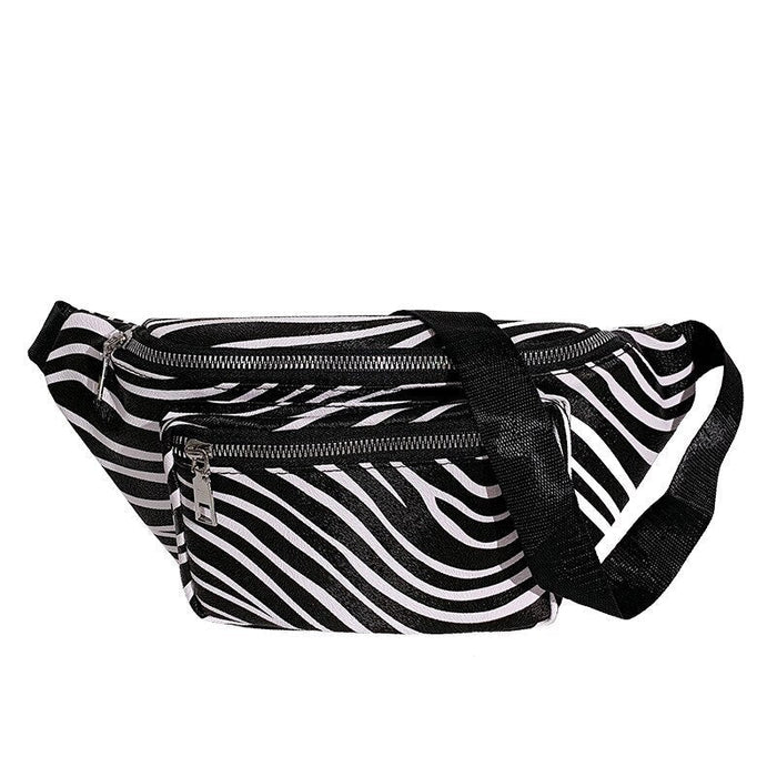 Sac Banane Zébré Tendance Urbaine Unisexe