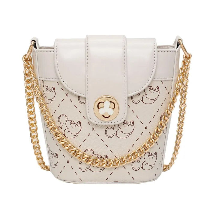 Sac Bandoulière Chic Blanc Motif Iconique