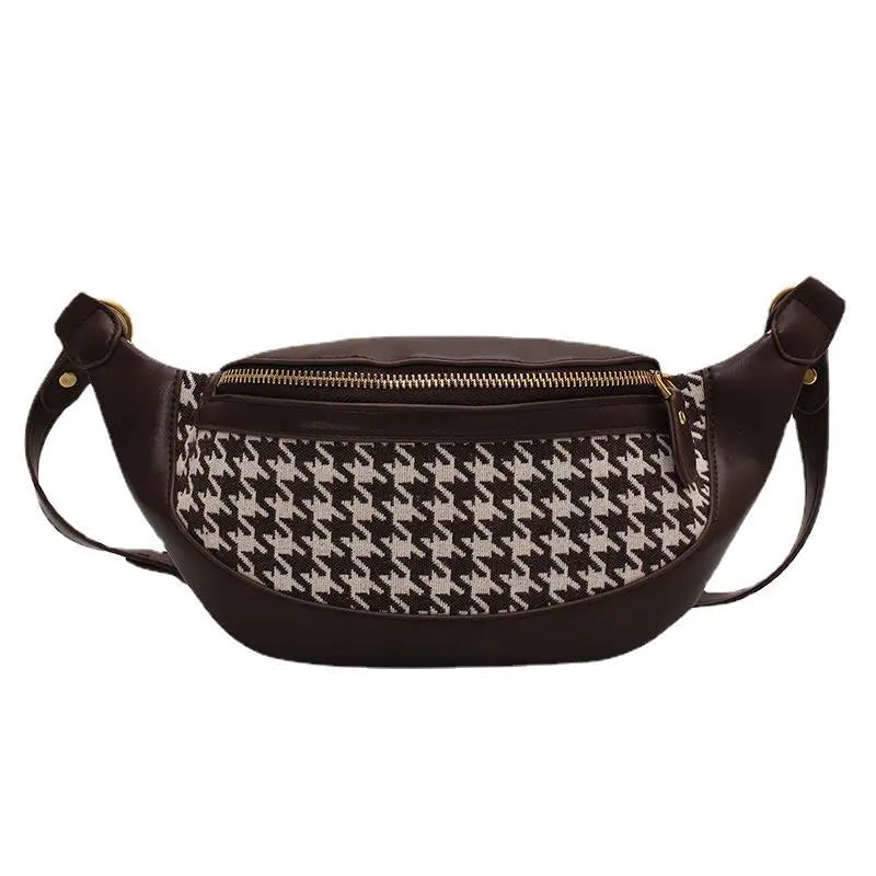 Ceinture Élégante Houndstooth Tendance Unisexe