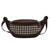 Ceinture Élégante Houndstooth Tendance Unisexe - modèle Café - Banane Avenue ™