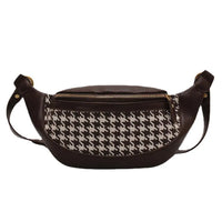 Ceinture Élégante Houndstooth Tendance Unisexe - Banane Avenue ™