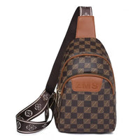 Sac Banane Élégant Motifs Monogramme Unisexe