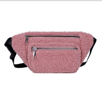 Sac Banane Doux Pelucheux Tendance Urbain - modèle Rose - Banane Avenue ™
