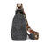 Sac Banane Urbain Noir Motifs Ethniques - modèle Gris foncé - Banane Avenue ™