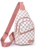 Sacoche Banane Tendance Rose Imprimée