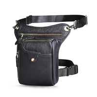 Sacoche Banane Cuir Noir Tendance Urbaine