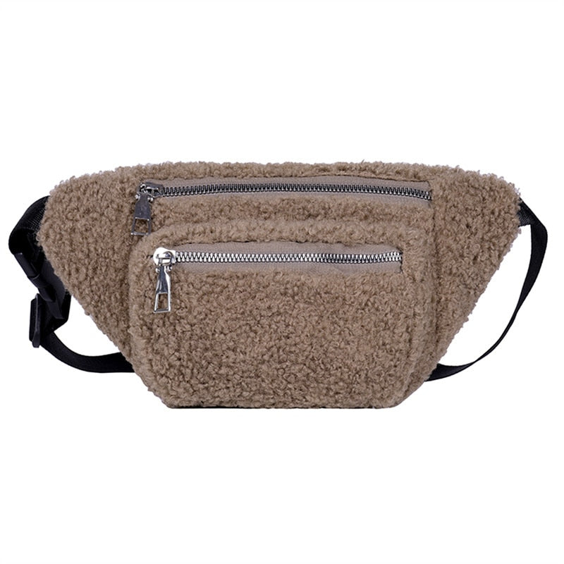 Sac Banane Doux Pelucheux Tendance Urbain