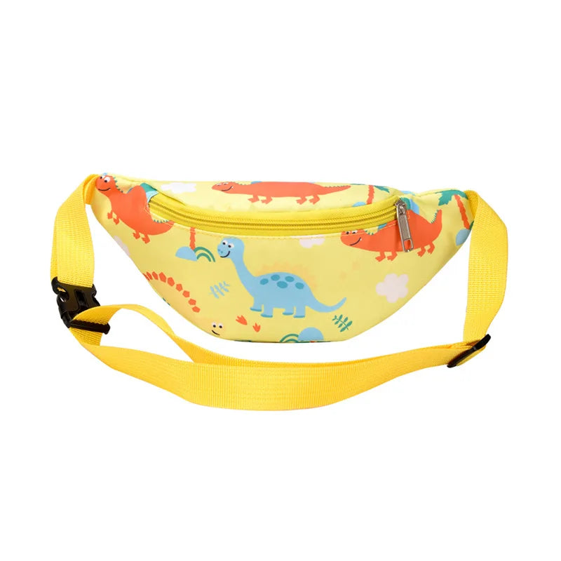 Sac Banane Enfant Dinosaure Joyeux Jaune