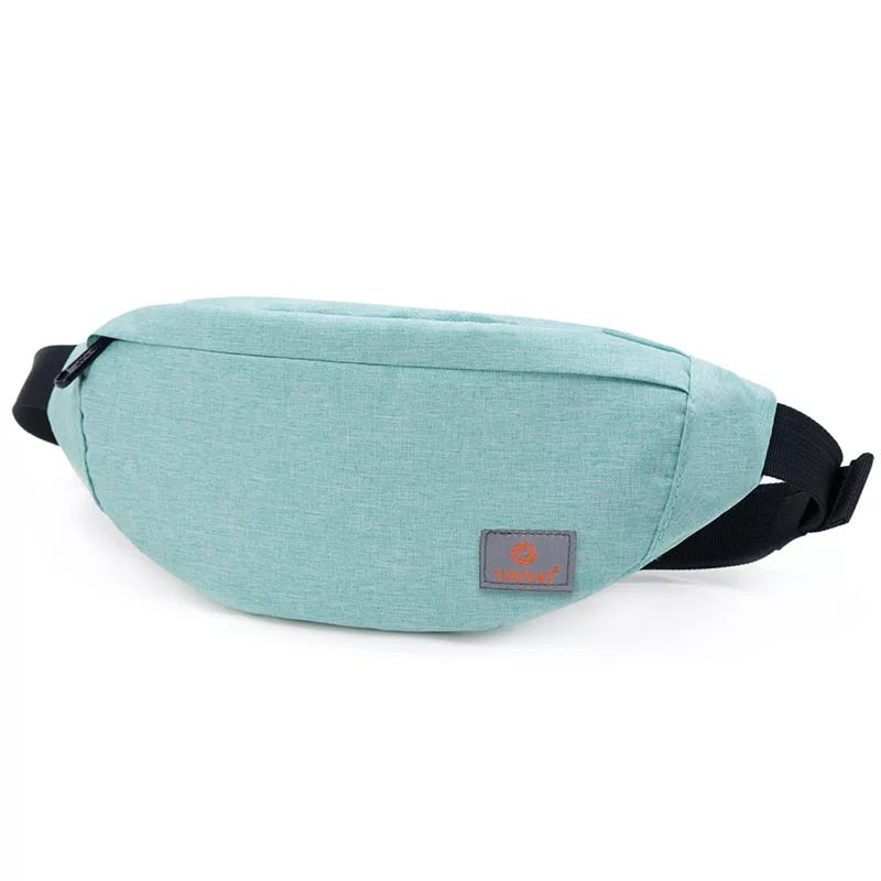 Sac Banane Urbain Turquoise Léger Unisexe